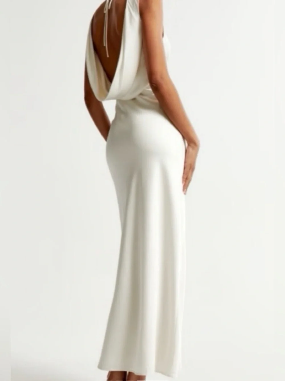 Abercrombie & Fitch Cream Maxi Dress